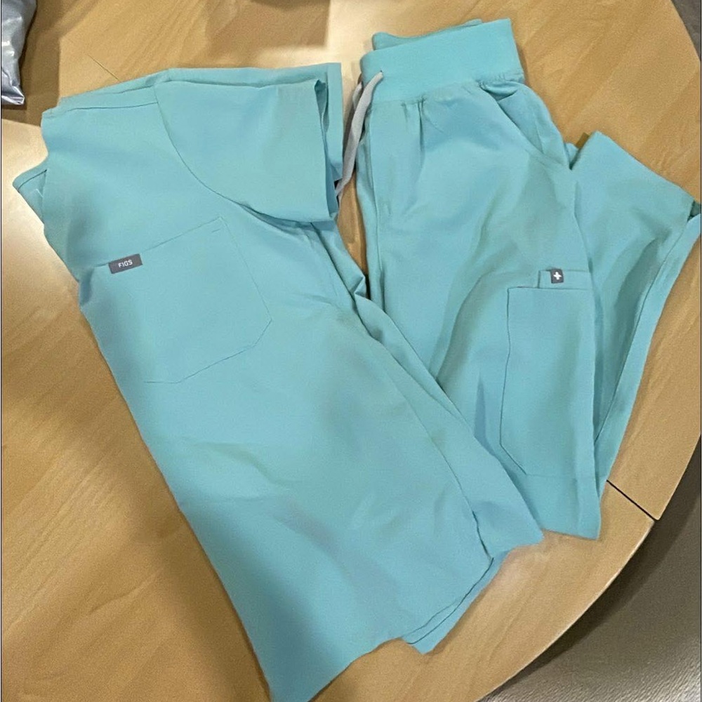 Figs Women's Light Blue Track Pants & Joggers